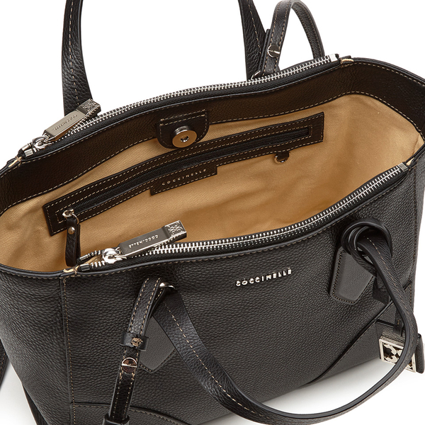 Coccinelle Women S Brad Leather Tote Bag Black Coccinelle Women S Brad Leather Tote Bag Black Image 4