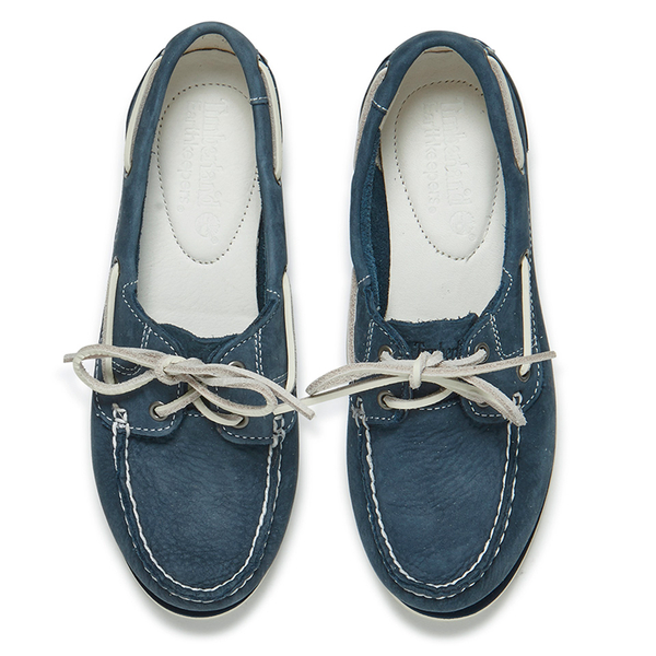 Timberland Womens Classic Boat Shoes Navy Blue Womens Footwear 4352