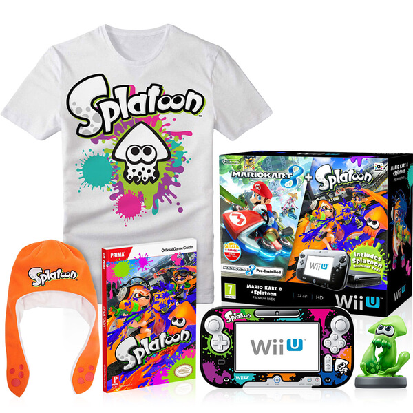 Wii U Mario Kart 8 + Splatoon Splat Pack Nintendo Official UK Store