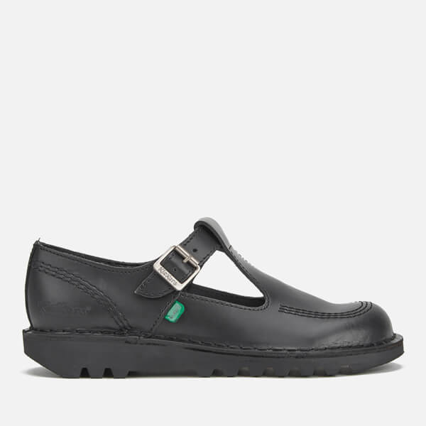 Kickers Women S Kick Lo Aztec T Bar Shoes Black Womens Footwear Kickers Women S Kick Lo Aztec T Bar Shoes Black Image 1