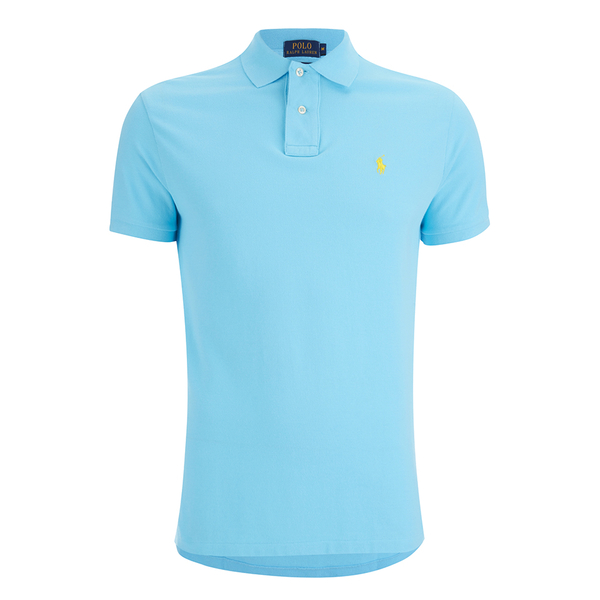 Polo Ralph Lauren Men's Custom Fit Polo Shirt - French Turquoise - Free ...