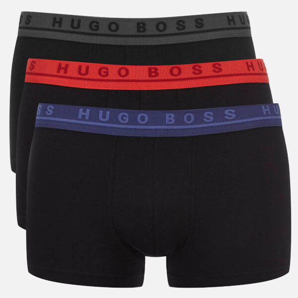 BOSS Hugo Boss Men's 3 Pack Boxer Shorts - Black Mens Underwear ...