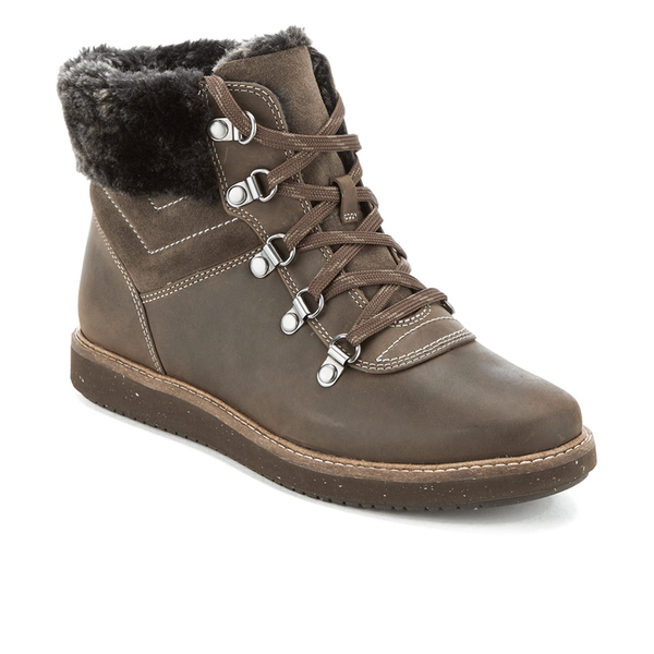 Clarks Women's Glick Clarmont Leather Hiking Boots - Khaki Womens ...