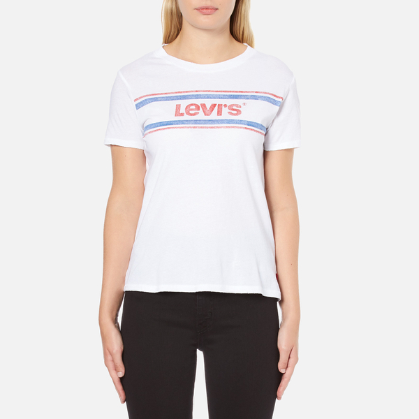 Levi's Women's Vintage Perfect T-Shirt - Stripe White Womens Clothing ...