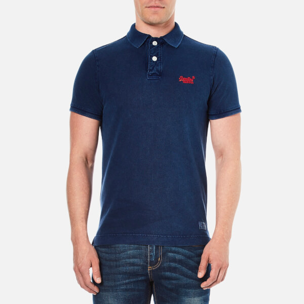 Download Superdry Men's Vintage Destroyed Short Sleeve Pique Polo ...