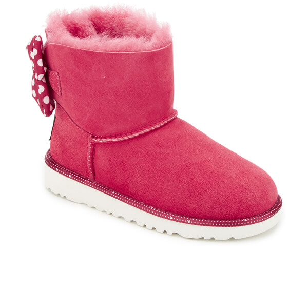 UGG Kids' Sweetie Bow Disney Boots - Red Junior Clothing | TheHut.com