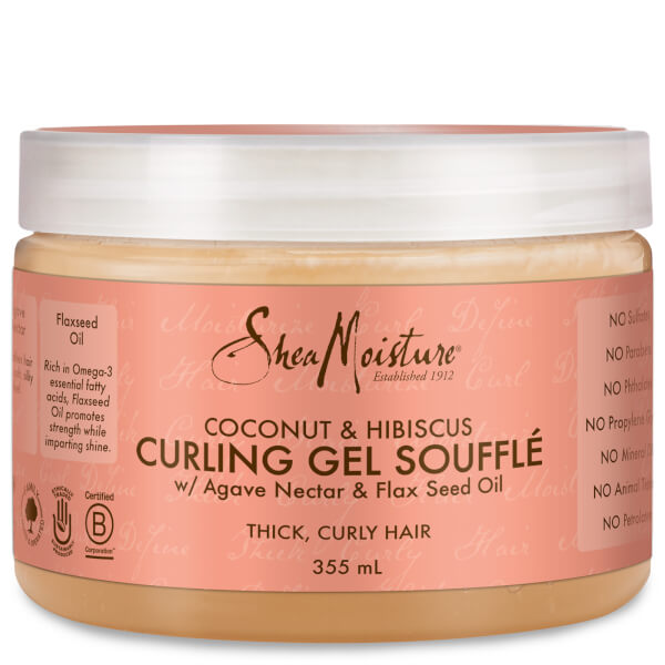 Shea Moisture Coconut & Hibiscus Curling Gel Soufflé 326ml Snabb leverans