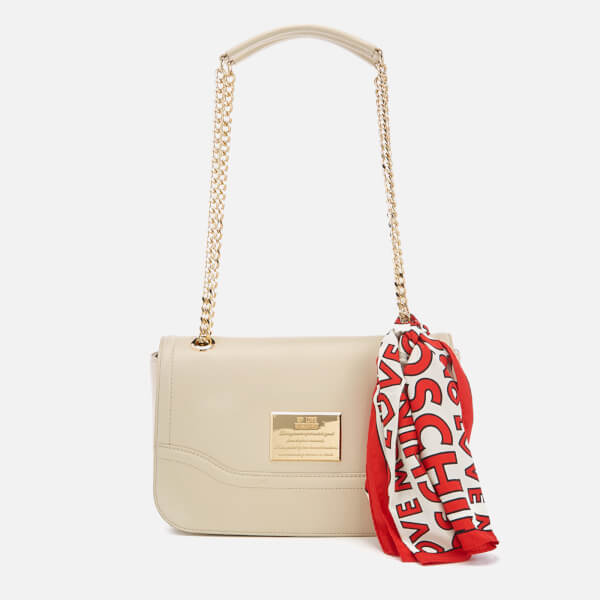 Love Moschino Women's Shoulder Bag - Cream