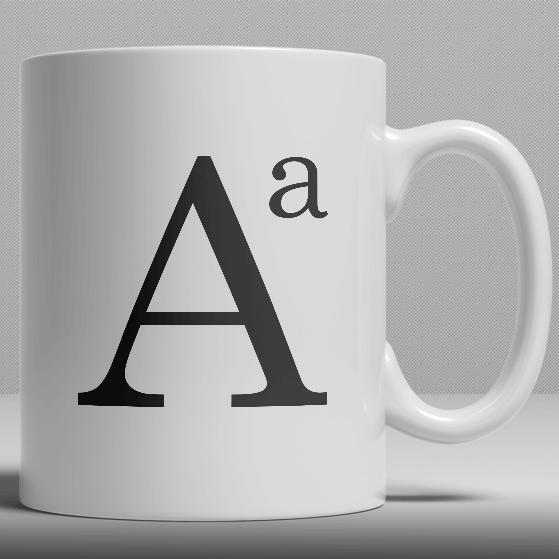 Alphabet Ceramic Mug - Letter A