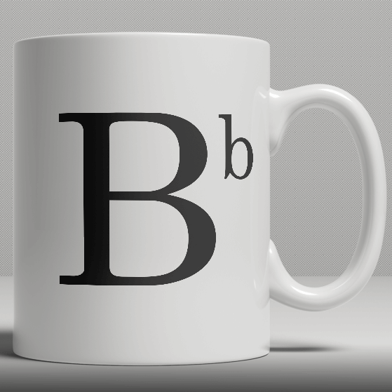 Alphabet Ceramic Mug - Letter B