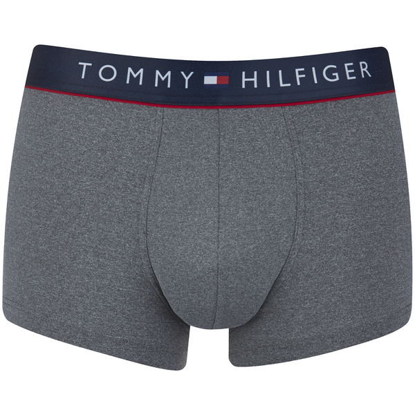 Tommy Hilfiger Men's Heather Flex Low Rise Trunk Boxer Shorts - Grey ...