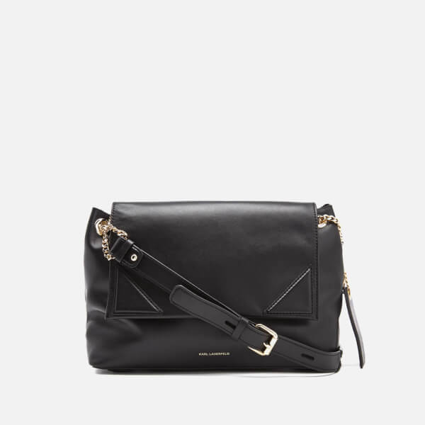 karl lagerfeld black shoulder bag