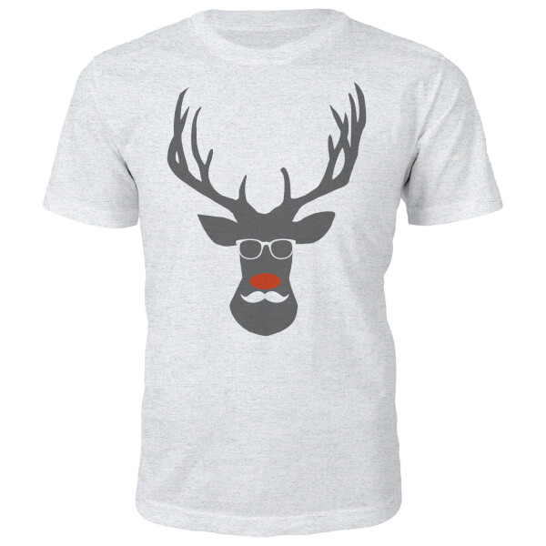 The Christmas Collection Rude Dolf Christmas T-Shirt - Grey - S - Grey | adult