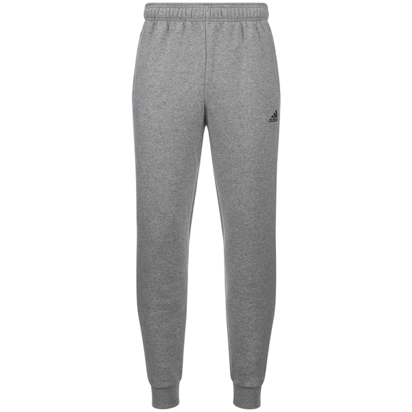 adidas Men's Essential Logo Cuffed Fleece Sweatpants - Grey Clothing ...