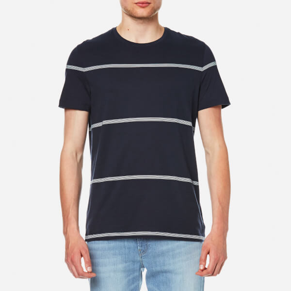 Michael Kors Men's Nautical Stripe T-Shirt - Midnight - Free UK ...