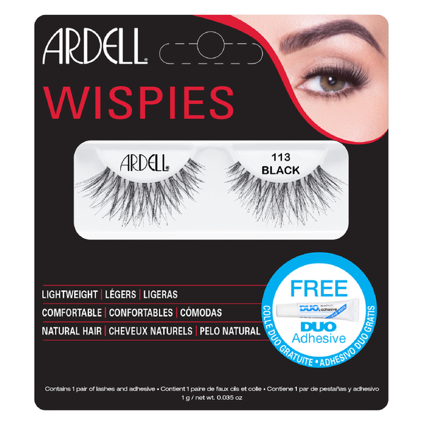 Click to view more detailed imagery on our partner's website Ardell Wispies False Eyelashes - 113 Black
