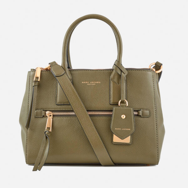 Marc Jacobs Women's Recruit East West Tote Bag - Army Green - Free UK ...