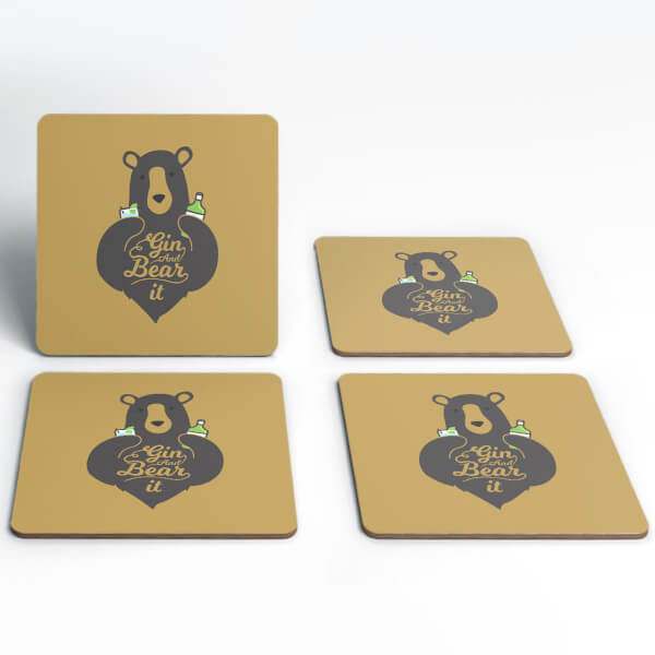 Gin And Bear It Coasters