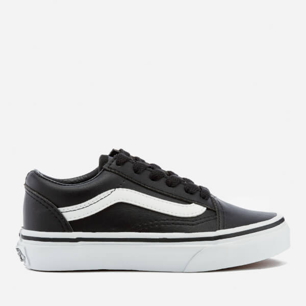 slip on vans black junior