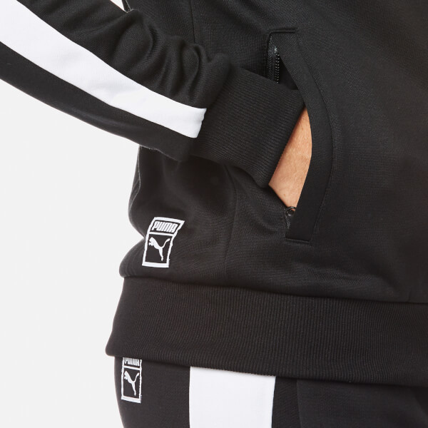 Puma Men's Archive T7 Track Full Zip Jacket - Puma Black Mens Clothing ...