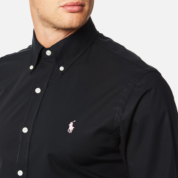 ralph lauren black poplin shirt