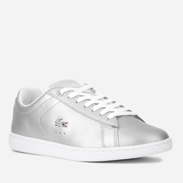 Lacoste Women's Carnaby Evo 117 3 Court Trainers - Light Grey: Image 11