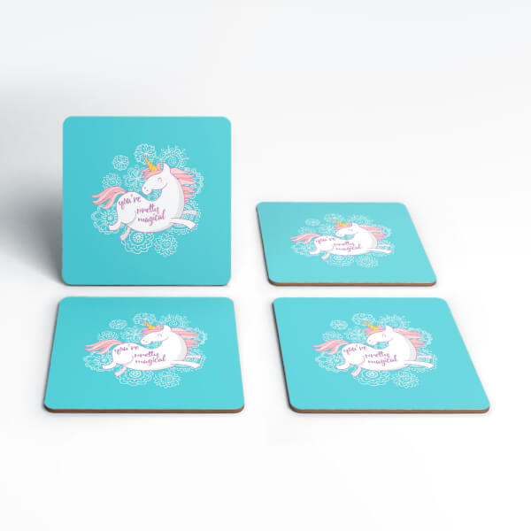 Pretty Magical Unicorn Coasters
