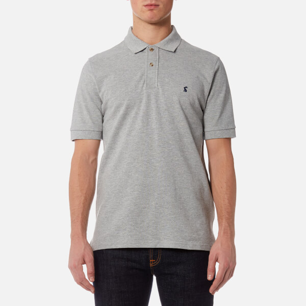 Joules Men's Classic Fit Polo Shirt Grey Marl Clothing