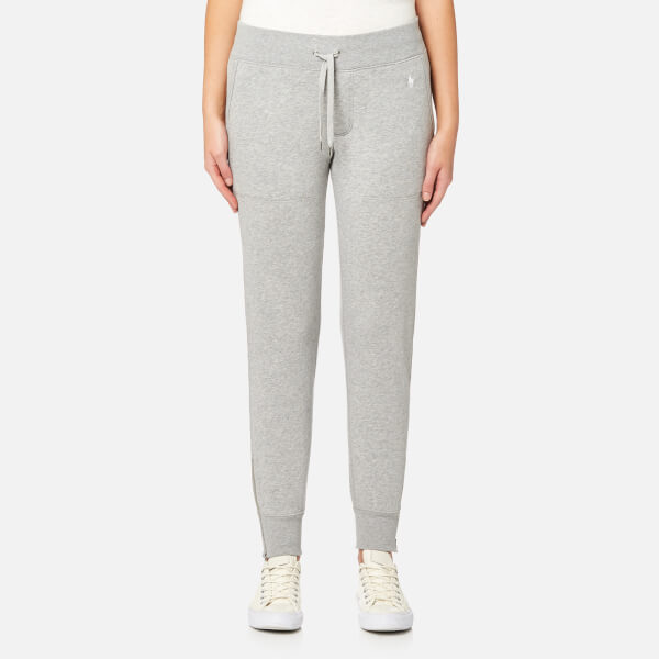 Polo Ralph Lauren Women's Sweatpants with Ankle Zip Grey Free UK