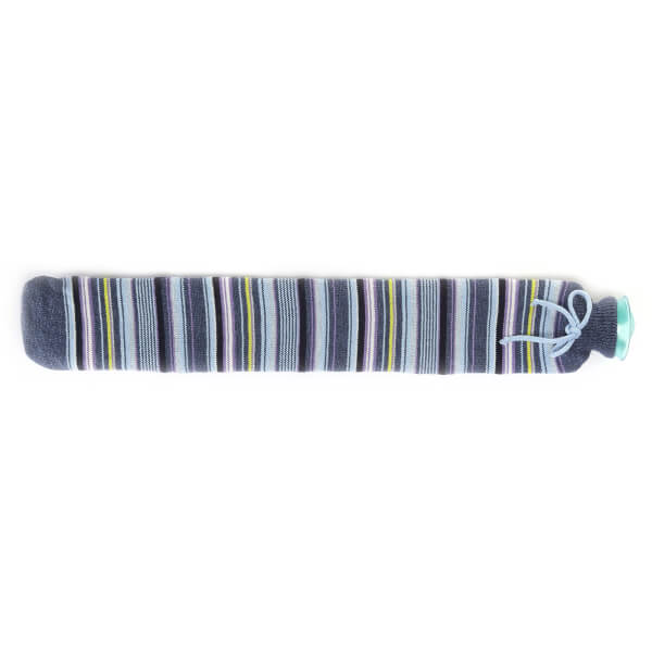 Warmies Extra Long Hot Water Bottle - Blue Thin Stripe