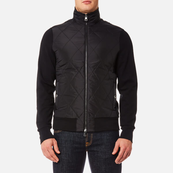 Michael Kors Men's Thermal Quilted Full Zip Jacket - Black Clothing ...