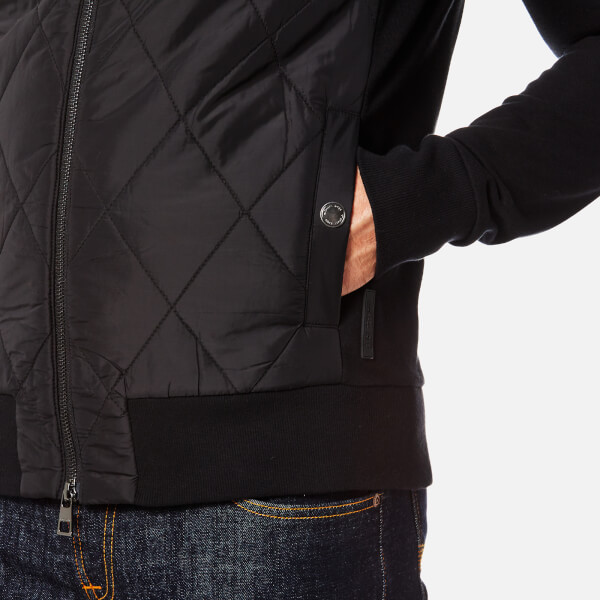 Michael Kors Men's Thermal Quilted Full Zip Jacket - Black Clothing ...