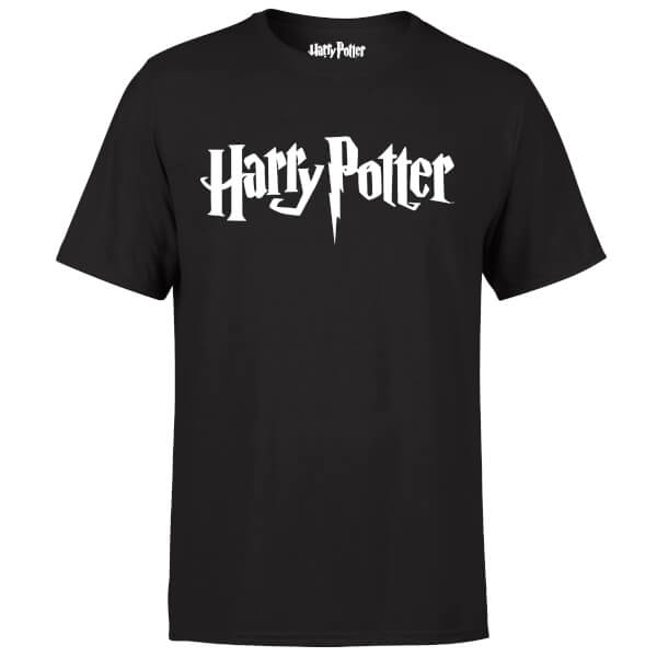 Harry Potter Logo Black T-Shirt | IWOOT