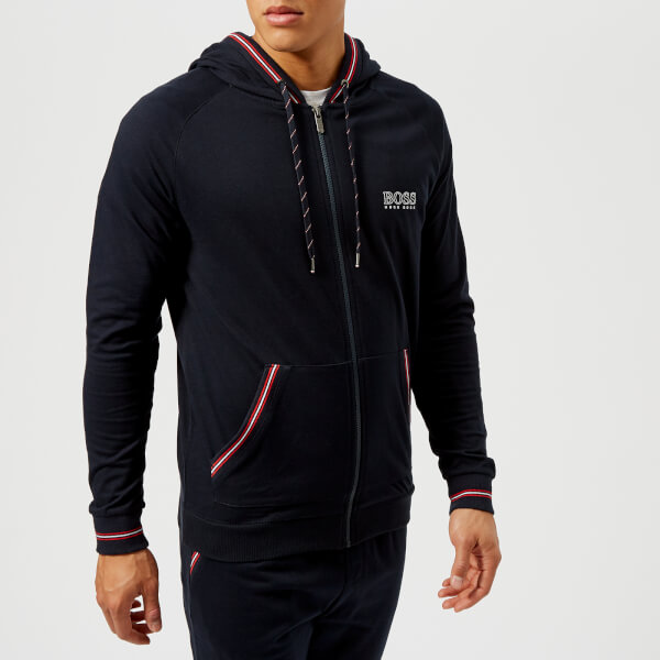 BOSS Hugo Boss Men's Zipped Hoody Navy Mens Clothing