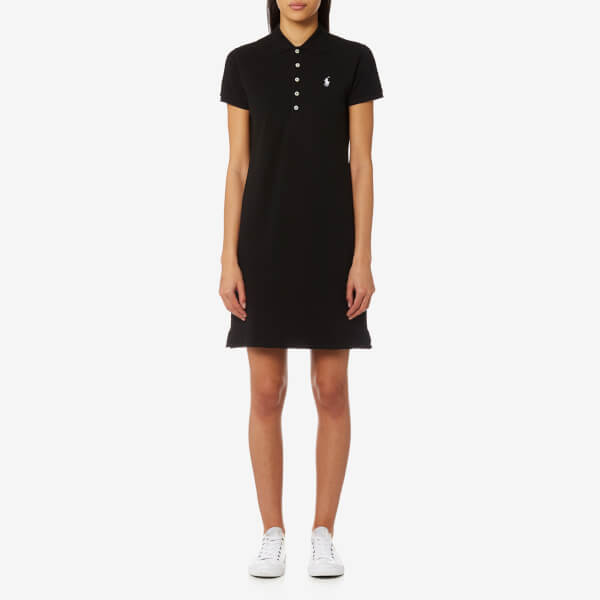 Polo Ralph Lauren Women's Stretch Mesh Polo Dress - Black - Free UK ...