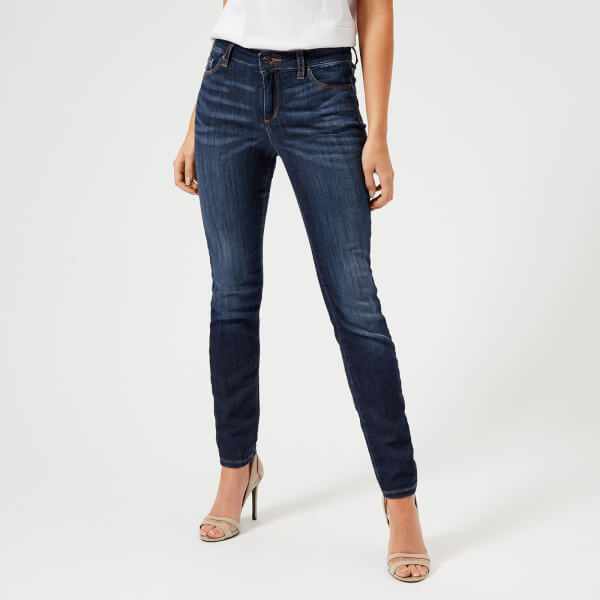 Armani Exchange Women's Skinny Jeans - Indigo Denim Clothing | TheHut.com
