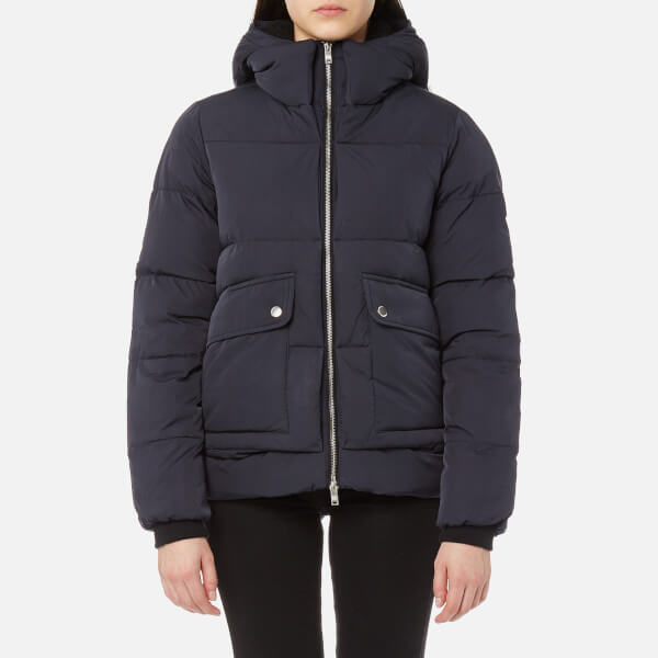 Superdry Women's Superluxe Duvet Coat Navy Womens Clothing