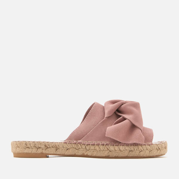 Carvela Women's Kurry Suede Espadrille Mules Pink Womens Footwear