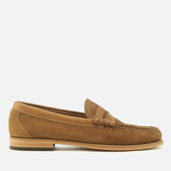 Bass Weejuns Men's Larson Reverso Suede Loafers - Tan - Free UK ...