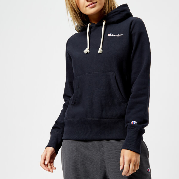 Champion Women's Classic Hoodie Navy Free UK Delivery over £50