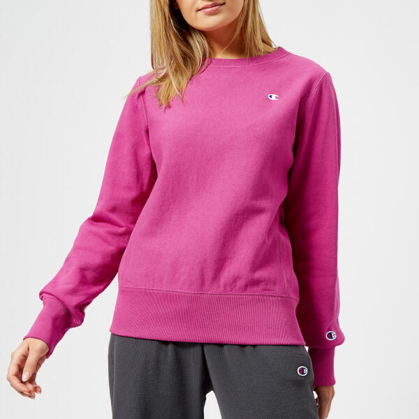 Champion Women's Crew Neck Sweatshirt - Pink Womens Clothing | TheHut.com