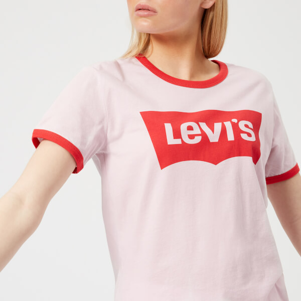 Levi's Women's Perfect Ringer T-Shirt - Batwing Light Lilac Womens ...