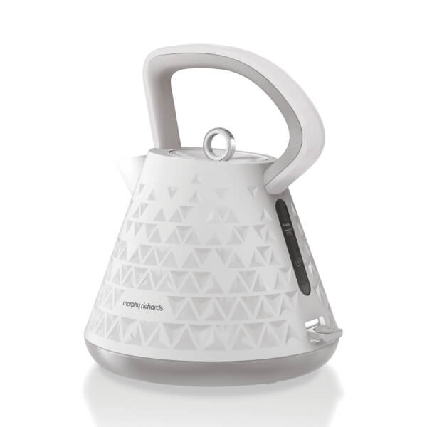 Morphy Richards Prism Pyramid Kettle - White Homeware | TheHut.com