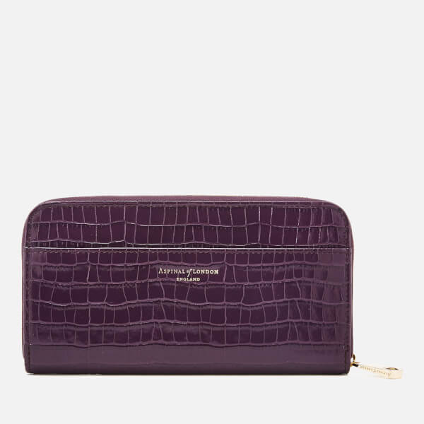 Aspinal of London Women's Continental Clutch Wallet - Amethyst Womens ...