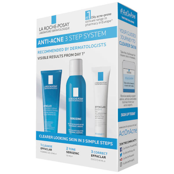 La Roche-Posay Anti-Acne 3 Step System Treatment 315ml | Buy Online At RY