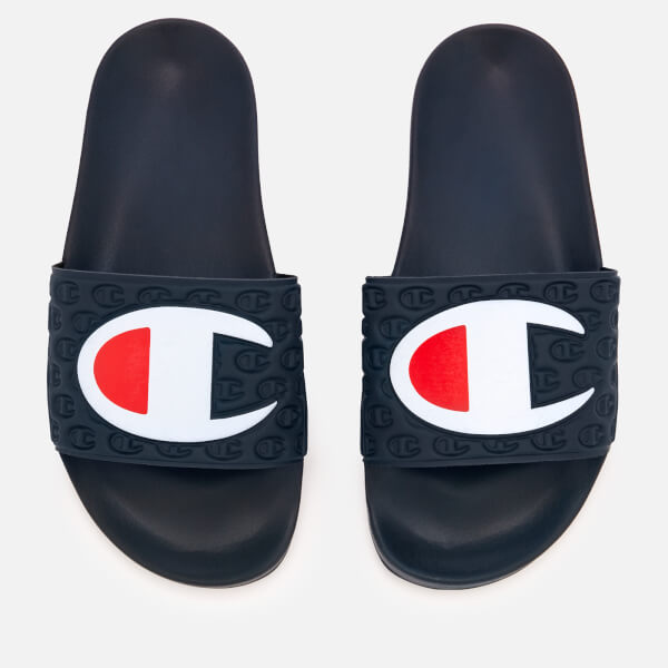 Champion Women's Pool Slide Sandals Navy Womens Accessories