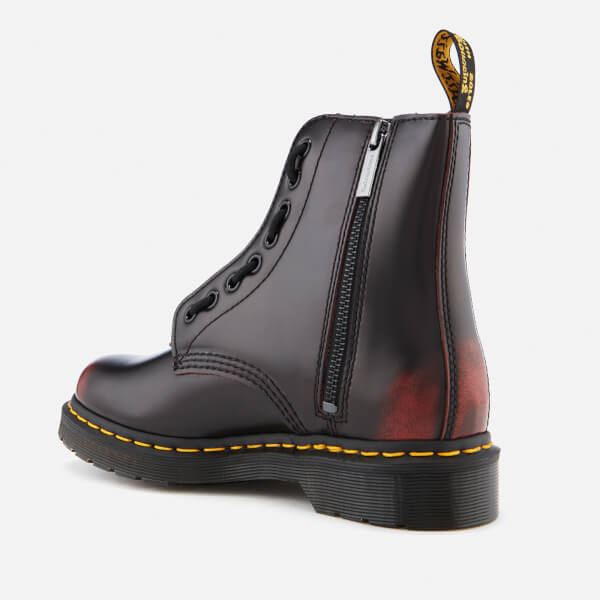 doc martens with zipper on front