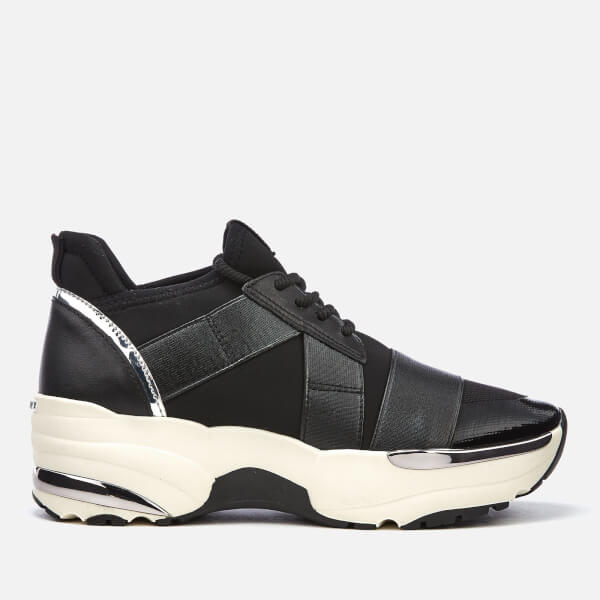 carvela trainers black glitter