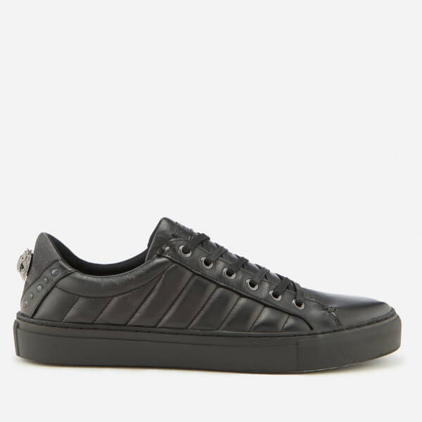 kurt geiger black leather trainers