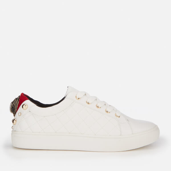 Kurt Geiger London Women's Ludo Quilted Leather Low Top Trainers ...
